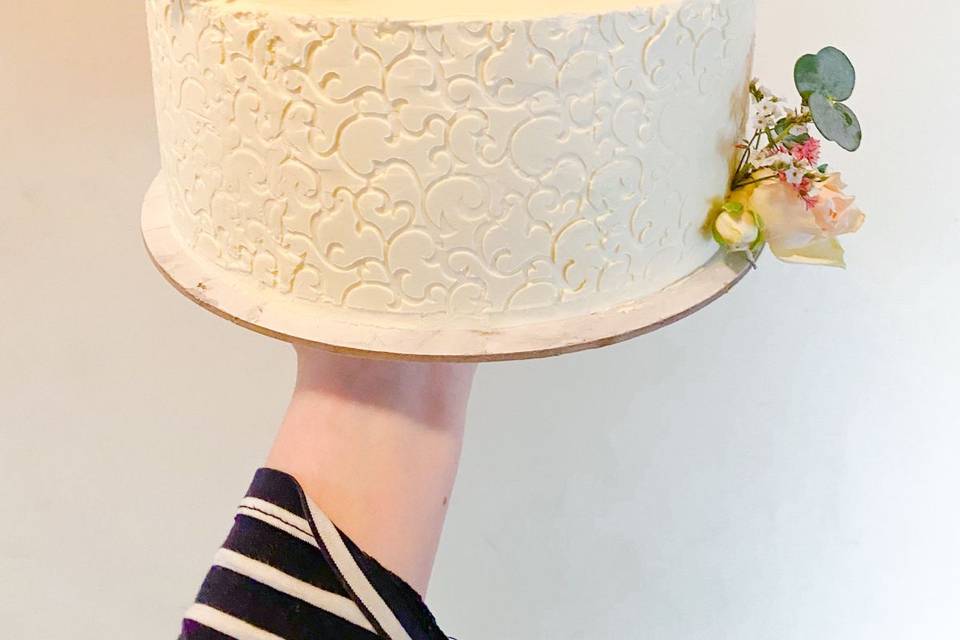 Torta con textura