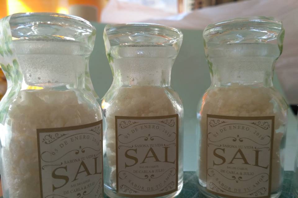 Souvenir frasco de sal cahuil