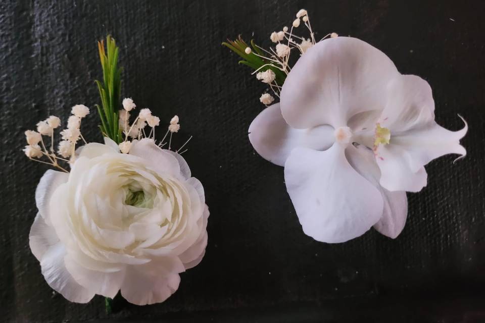 Boutonniere orquídeas novio