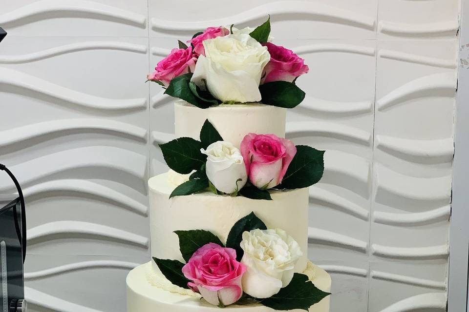 Cake pastry flowers