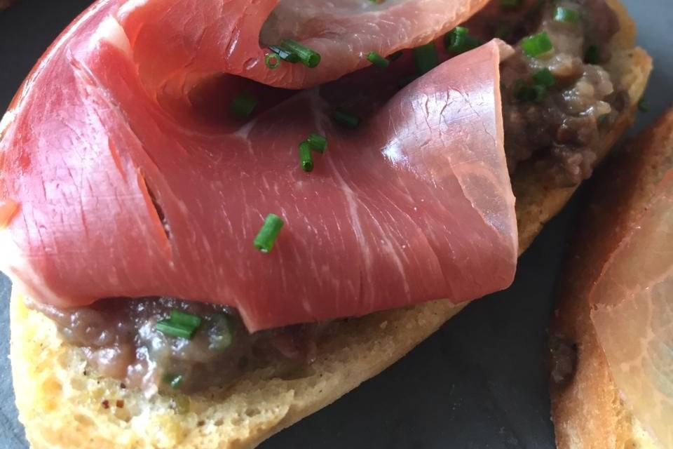 Mini sandwich veganos