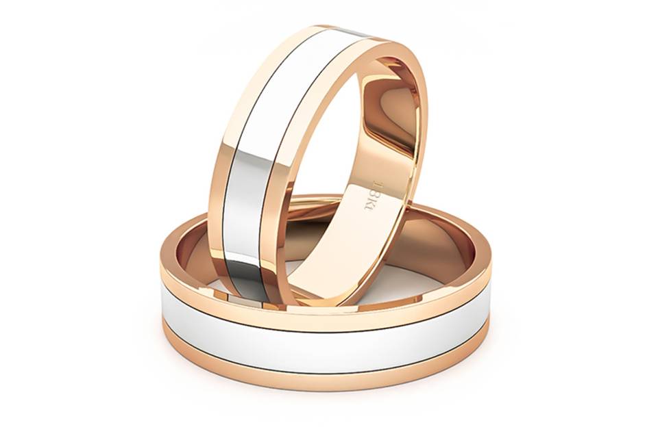 Bicolor diva tubo 5, 0mm oro r