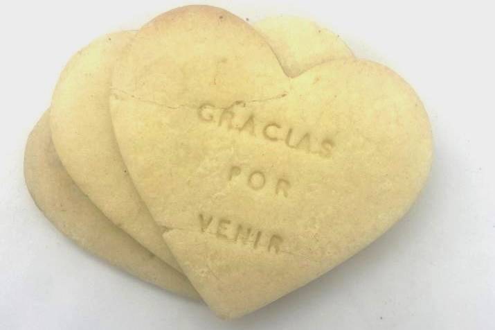 Galleta corazon vainilla