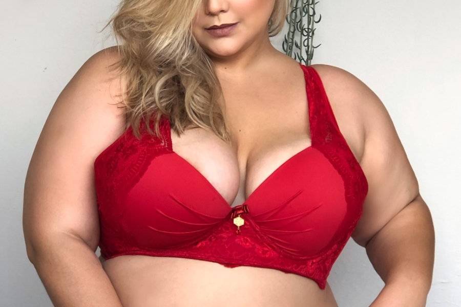 Plus size con encaje