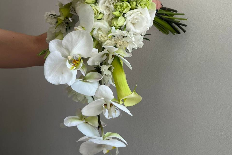 Ramo de novia con orquídeas