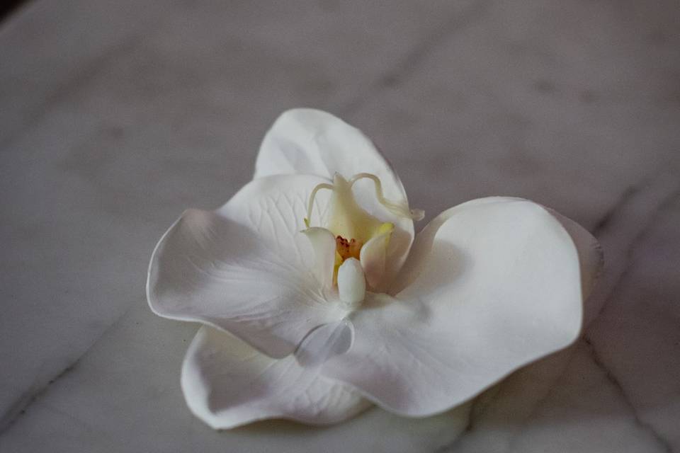 Tocado de orquídea