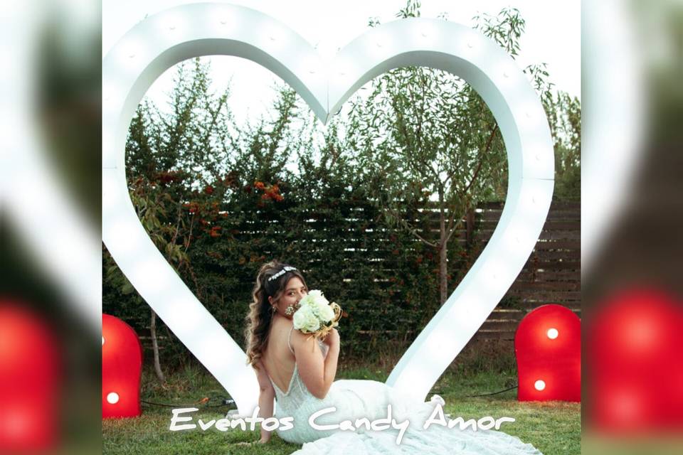Corazón gigante Led