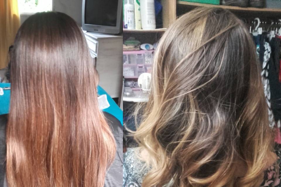 Balayage + corte