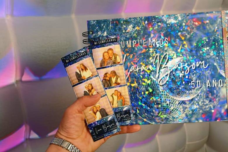 álbum fotográfico con mensajes