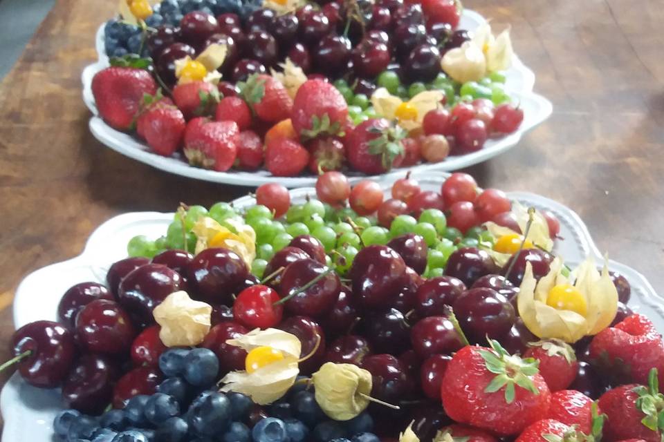 Berries frescos de la zona