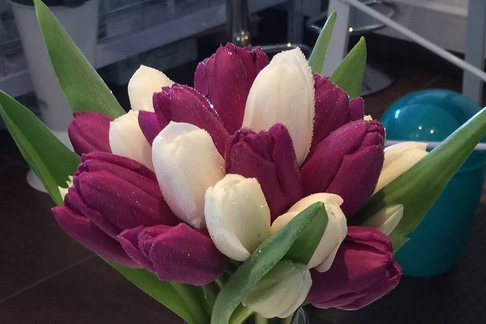 Ramo novia tulipanes
