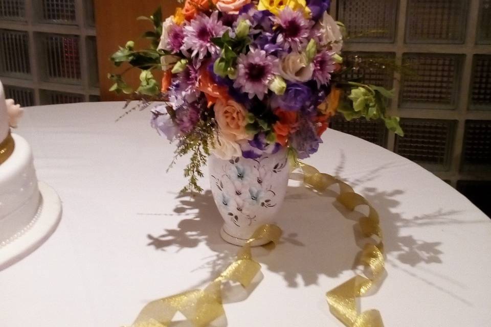 Arreglo para mesa de torta